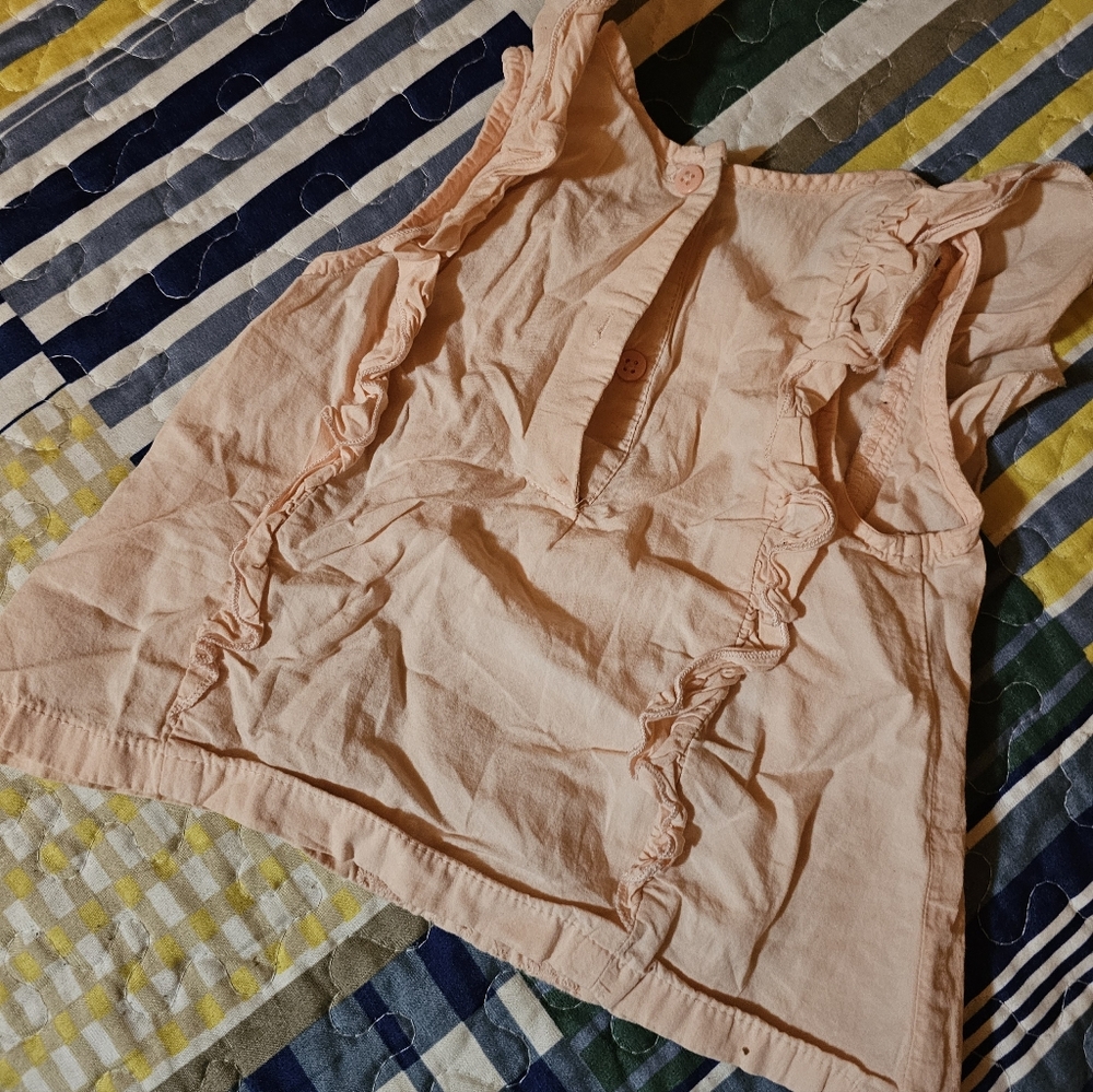 Pink Ruffled Eyelet Top - Picture 4 of 4